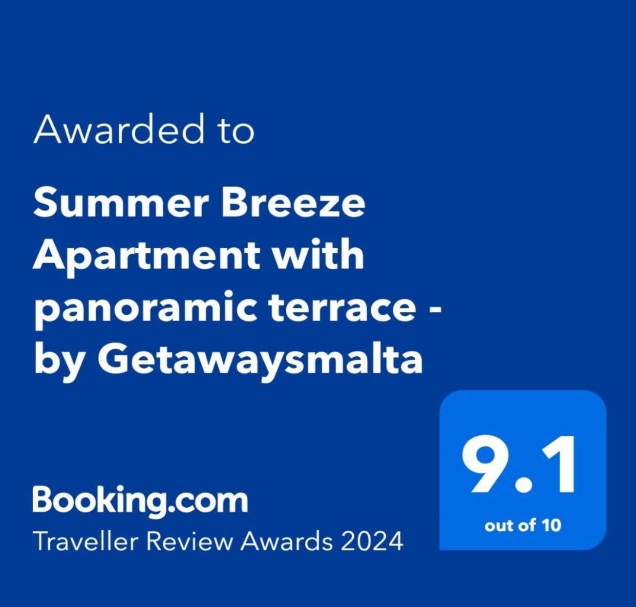Summer Breeze With Panoramic Terrace - By Getawaysmalta Apartment Mellieha